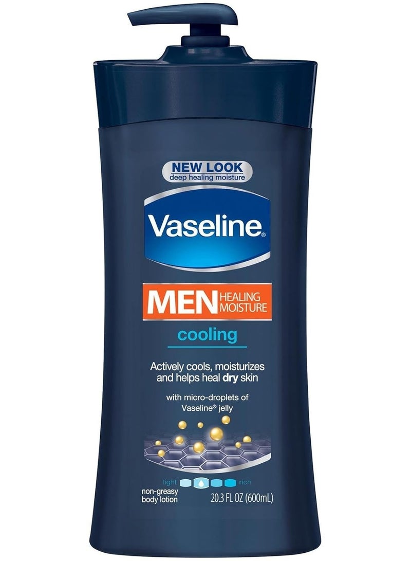 فازلين لوشن فازلين للرجال المرطب والمنعش للجسم، عبوة 24.5 أونصة - Image 1